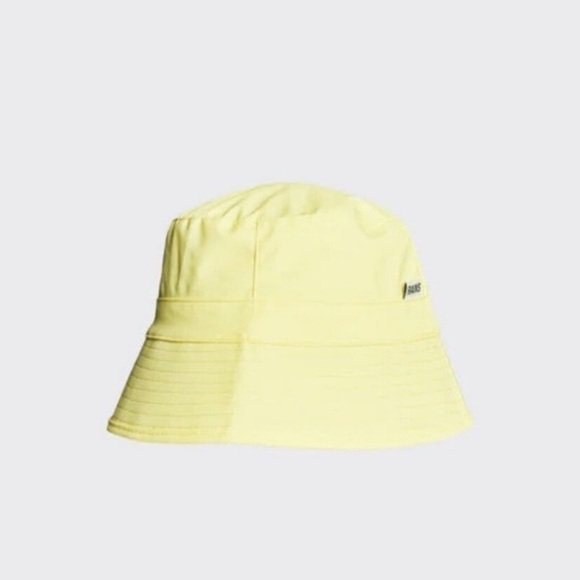 RAINS NEW! Waterproof Bucket Hat In Straw Yellow - Picture 2 of 6